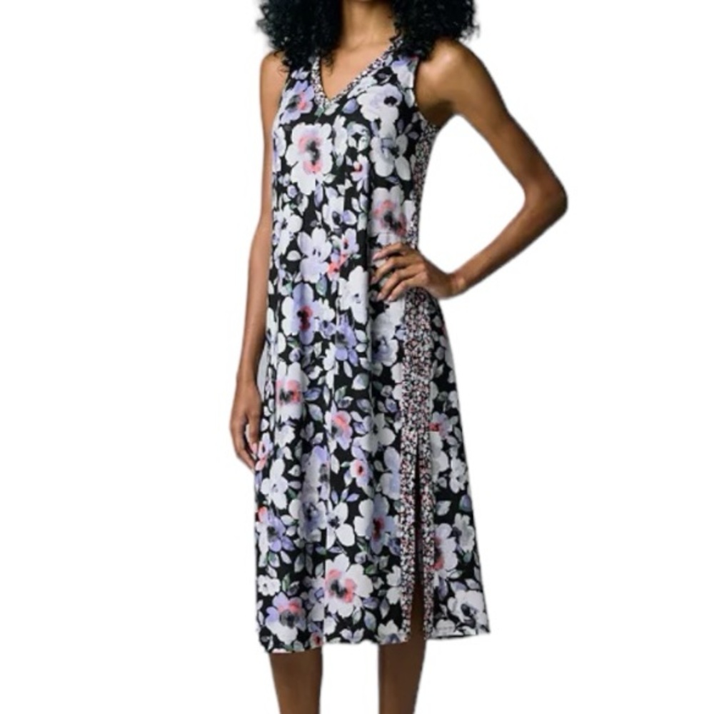 NWT Simply Vera Wang Sleeveless Floral Midi Maxi Dress Size Large